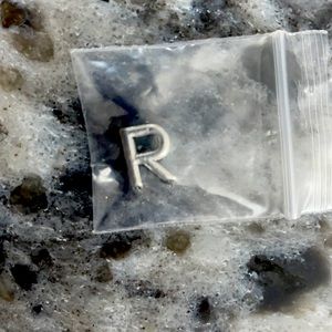 Letter R charm